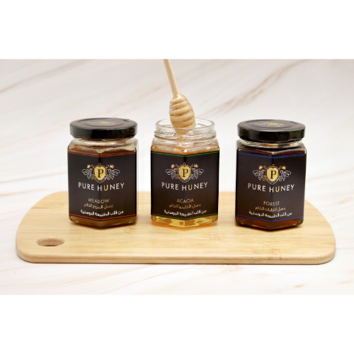 Honey Package - Includes 4 kinds of pure honey: Acacia Forest Meadow