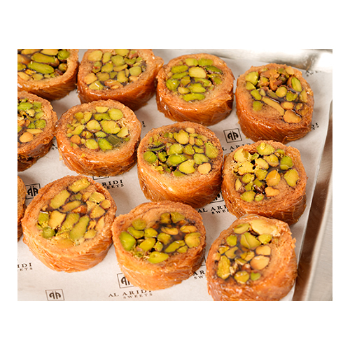 Burma Pistachio - Made of fine vermicelli stuffed with pistachios, sweetened with syrup