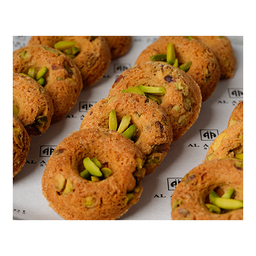Kuwaiti Ghrayba Pistacio - Prepared from ghee, sugar and flour
