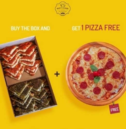 Mahshi Box Offer - buy mahshi box get one pizza margreta small free