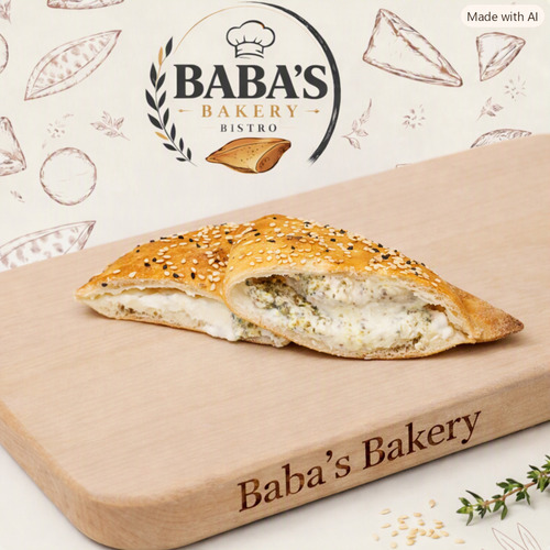 Labneh With zaatar Fatayer