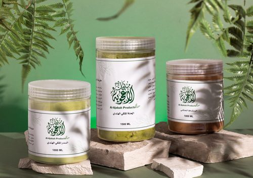 Al Ajobah Products - Hair Masks Set (Powder) - A set of natural masks mixed with Indian herbs, used regularly on the hair and applied once a week for each hair mask
method of Use:
Take the right amount of hair mask and mix it with hot water well , and it is applied to the hair from 4 to 6 hours