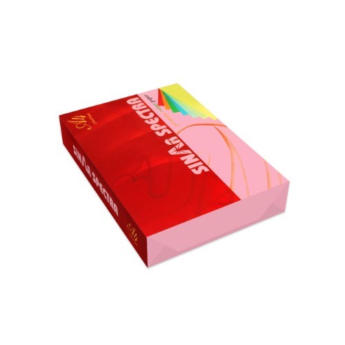 Alhammah Stationary  - COPY PAPER SINAR SPECTRA A4 80GSM COLOR, 500 SHEETS PER REAM- PINK