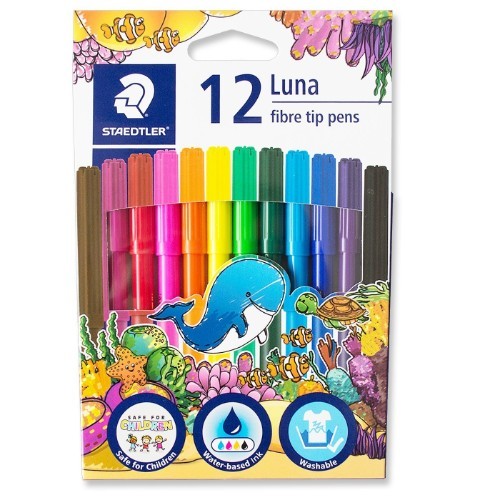 STAEDTLER LUNA FELT TIPS 12 SHADES