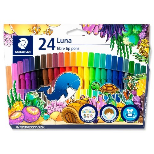 STAEDTLER LUNA FELT TIPS 24 SHADES