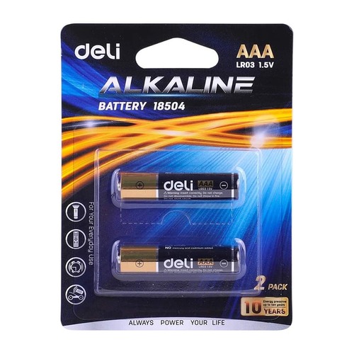 Deli Battery AAA – 2 Pcs