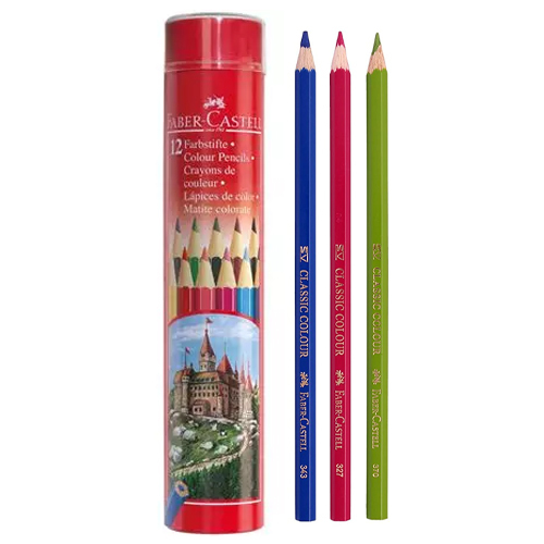 Faber Castell 12 Farbstifte Colour Pencils