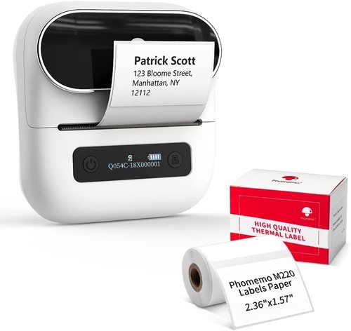 Phomemo M220 Thermal Label Printer , 2 roll