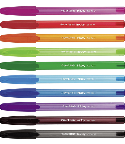 Paper Mate InkJoy Pens - Capped - 10 Color Set