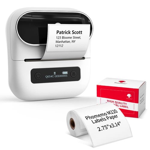 Phomemo M220 Thermal Label Printer , 6 roll