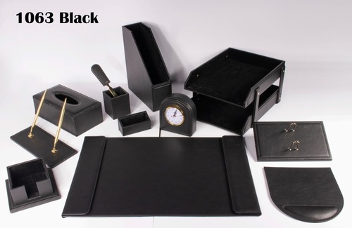 BLACK desk set  14 - 1063-black