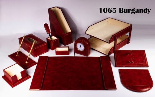 BURGANDY desk set x 14 - 1065 BURGANDY