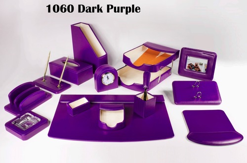 DARK PURPLE desk set x 14 - 1060 DARK PURPLE