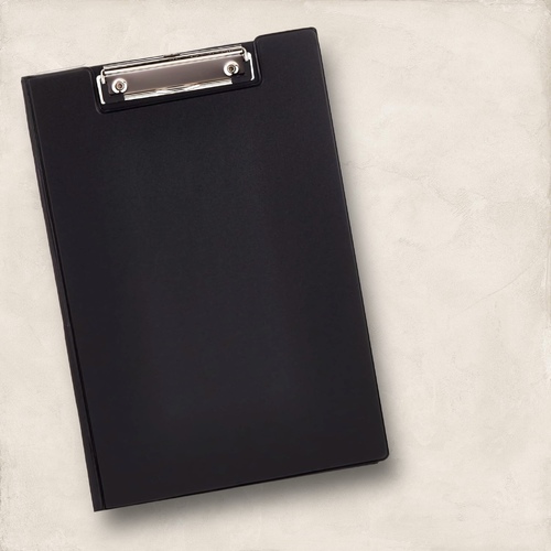 ‏ A4 pvc clipboard with cover