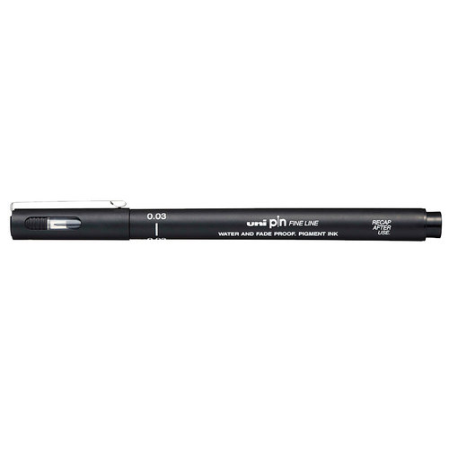 Uni-ball PIN-04-200 0.4mm Uni PIN Drawing  Pen – Box of 12