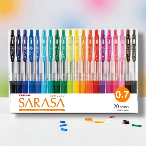 Zebra Sarasa Clip 0.7mm Pen 20 Colors Set