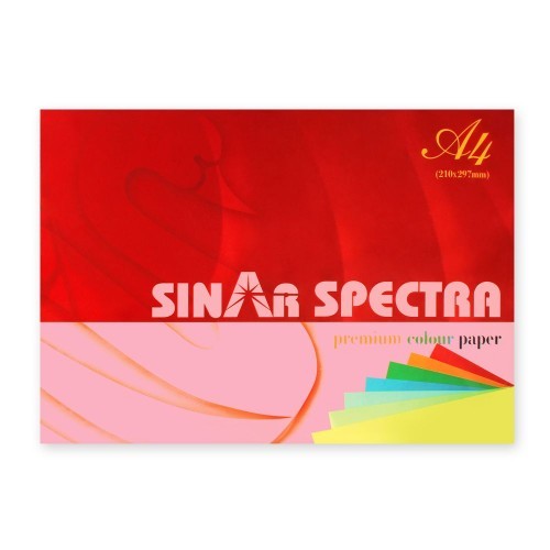 COPY PAPER SINAR SPECTRA A4 80GSM COLOR, 500 SHEETS PER REAM- PINK