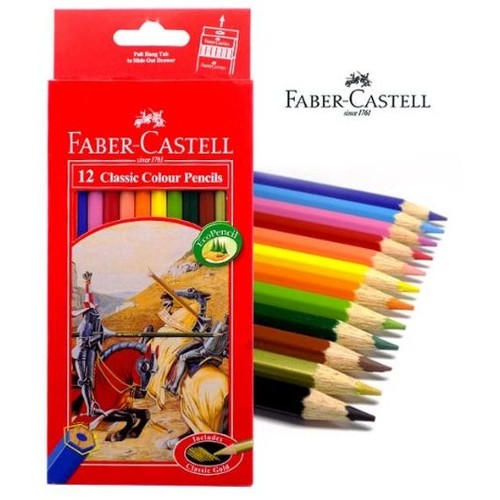 FABER-CASTELL 12 CLASSIC COLOUR PENCILS
