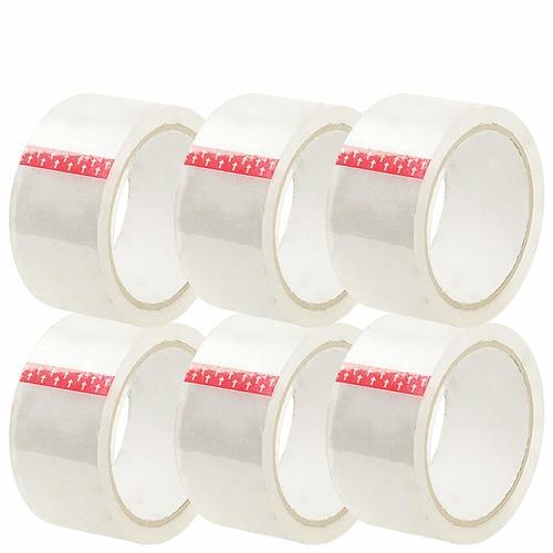 ‏Packing Tape (Transparent) Tape 6 Pcs - 2 inch – 50 Yard