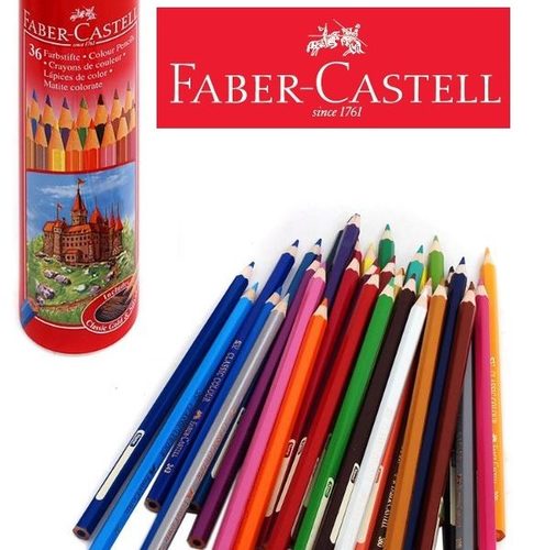 Faber Castell 12 Farbstifte Colour Pencils
