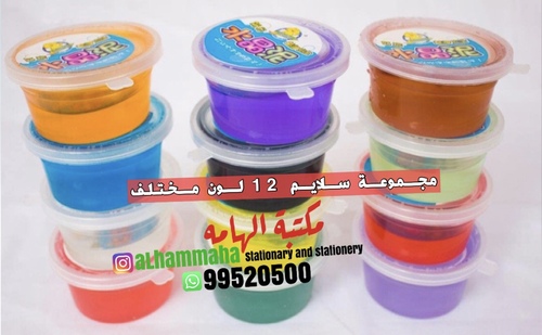 مجموعة سلايم 12 لون مختلف - حجم صغير