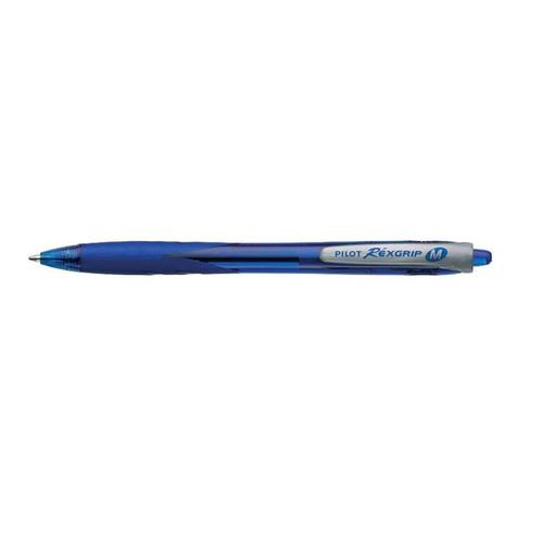 باكيت أقلام حبر جاف أزرق ماركة Pilot Rexgrip  - عدد 12 قلم