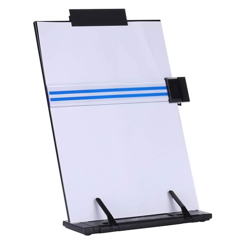 ‏Copy Holder with Adjustable Clip and Line Guide | 7 Adjustable Positions | Book Reader Stand for La