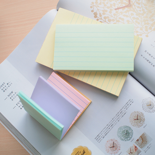 stick'n notes 4 colours in one pad  3x5 , 100 sheets