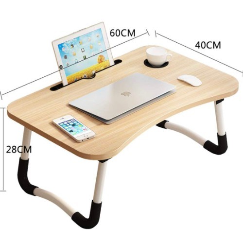 Lap Desk with Storage Drawer, Phone and Cup Holder, Laptop Bed Tray Table