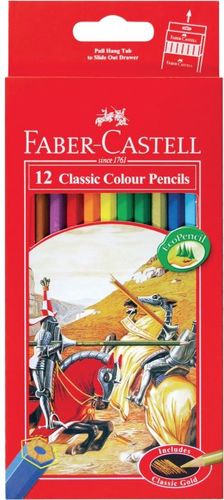 FABER-CASTELL 12 CLASSIC COLOUR PENCILS
