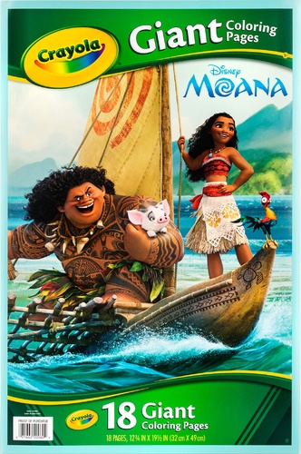 Crayola Giant Coloring Featuring moana , Child, 18 Pages