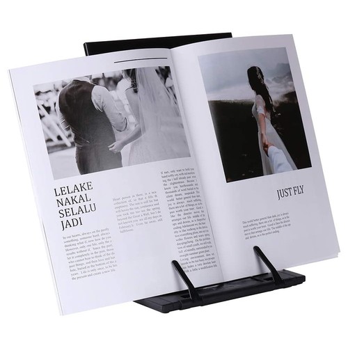 ‏Copy Holder with Adjustable Clip and Line Guide | 7 Adjustable Positions | Book Reader Stand for La