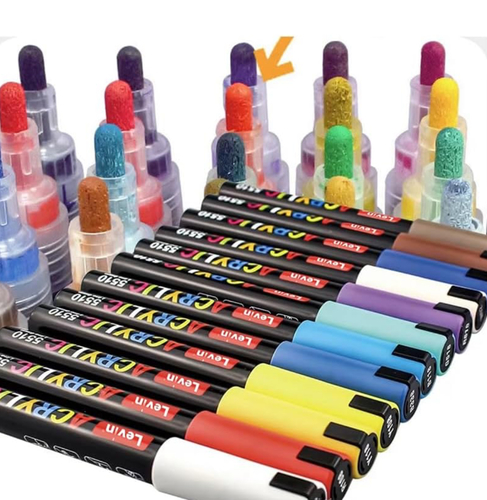 ‏Jubai Acrylic Marker Line 4mm 12 color