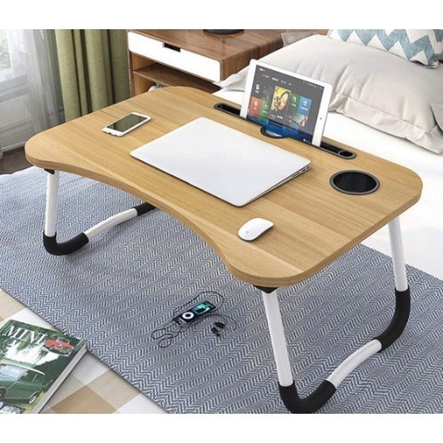 Lap Desk with Storage Drawer, Phone and Cup Holder, Laptop Bed Tray Table