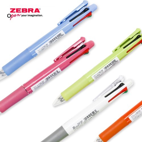 Zebra Clip-On 4 Color 0.7 mm Ballpoint Multi Pen + 0.5 mm Pencil