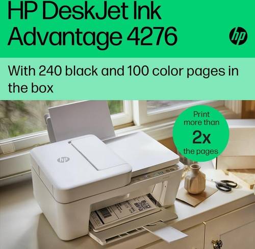 HP DeskJet Ink Advantage 4276 All-in-One Printer - White