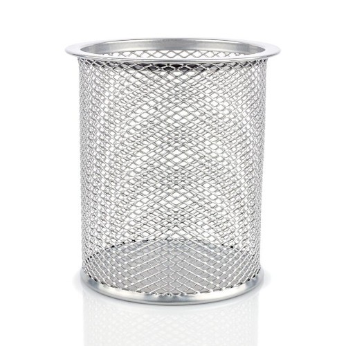 Round Mesh Cup Desk PenS Holder