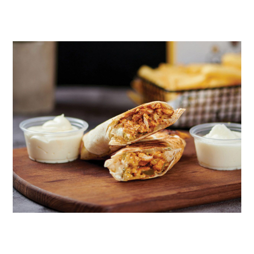 Kashokhi  - Pronto Lebanese Bread Sandwich - chicken steak mixed with baked White onion and green capsicum, cheddar cheese slice, pomegranate molasses and mayonnaise sauce and garlic sauce