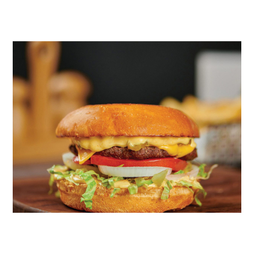 Classic Beef Burger - angus beef, lettuce, cheese, pickles, onion and classic sauce