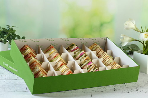 Club sandwich Box - 16 pieces of club sandwich of your choice. Serves up to 5 persons  served with sauces