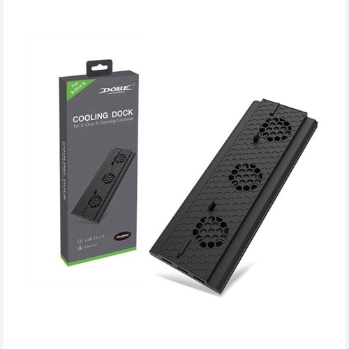 Compatible with XBOX ONE X console - Compatible with XBOX ONE X console It is convenient for the console to stand upright and easy to dissipate heat. The outlet is at the bottom of the console Material:High quality ABS 3 USB 2.0 port,with LED light,also can add light guide Product size:242*90*30 mm