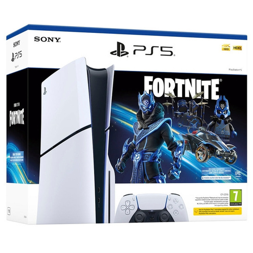 PS5 Slim Console Disk Fortnite Cobalt Star Voucher Bundle