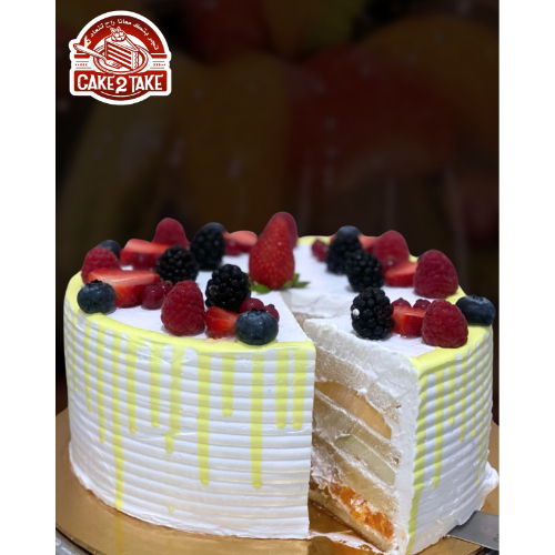 Berry’s Cake - Berry’s cake with 3 layer mixed fruits