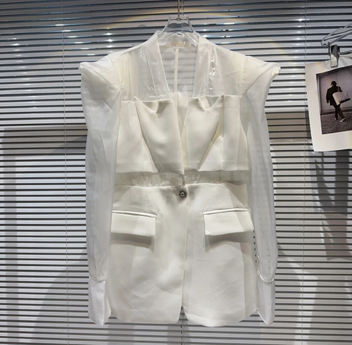 Lala Love Fashion Q8 - White mesh top