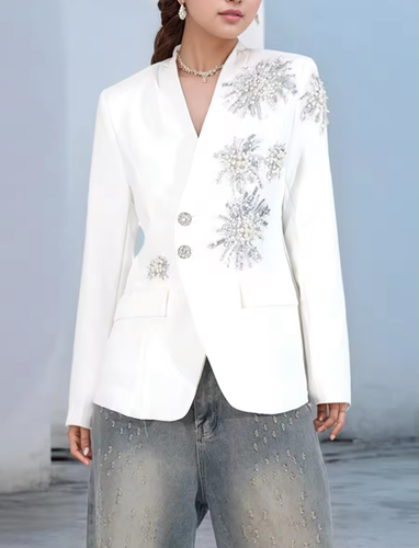 White blazer with stars