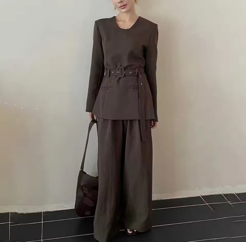 Brown full set with belt