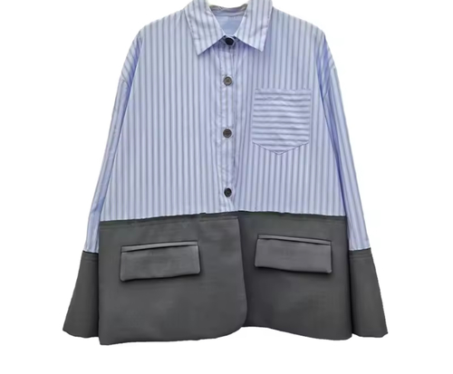 Half blazer half shirt