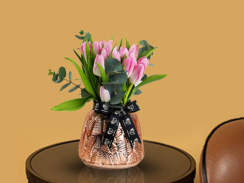 Life & More 2 - vases with flowers size : 45×20 cm