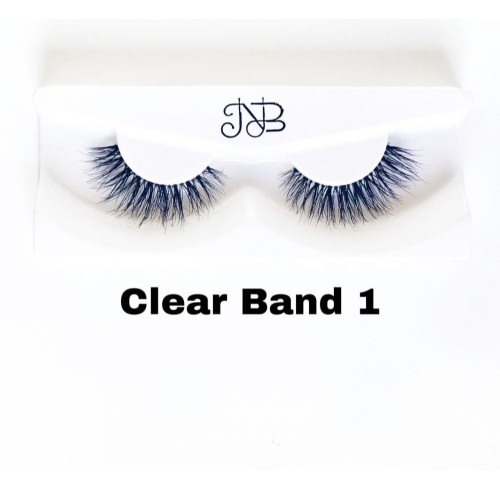 Lens Me - CLEAR BAND 1 - Mink light lashes with a transparent thread for lovers of natural appearance and suitable for day time use, suitable for all eyes