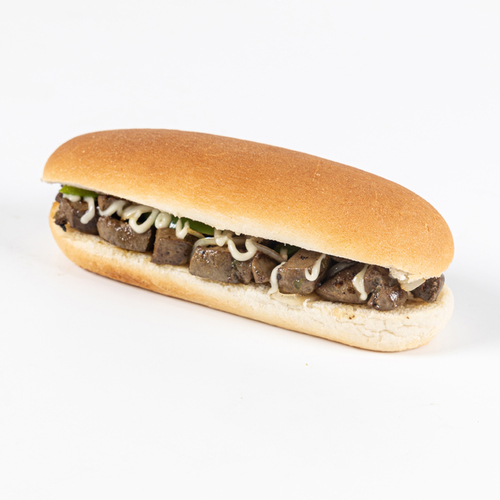 Caboria - Iskandarani Liver Sandwich - Grilled liver with onions and green pepper with special seasoning and mayonnaise